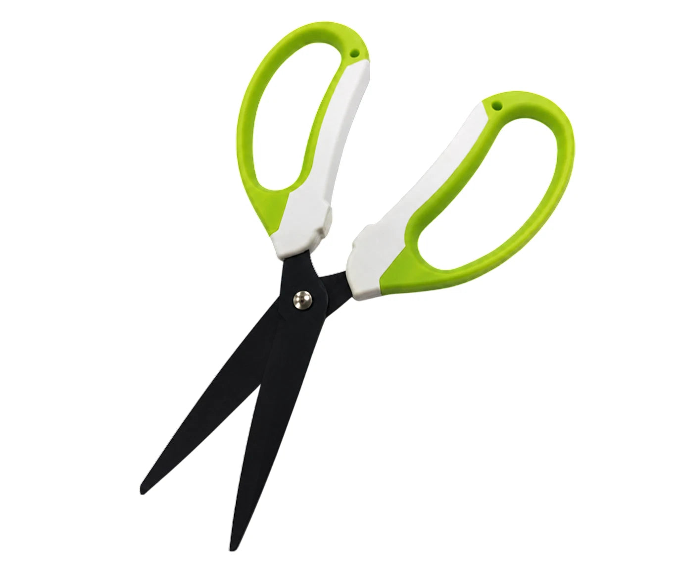 Utility Scissors 173x2.4mm Black Teflon Coated with Serrated Edges - Non-Stick