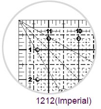 Quilting Ruler 12"x12"