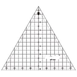 Quilting Ruler 8" Triangle (60 Degree)