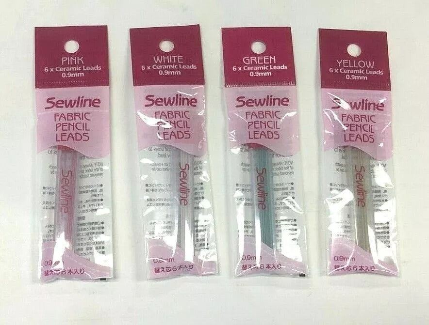 "Sewline" Fabric Pencil Lead Refill in 4 Colours - 6 Refills Per pack