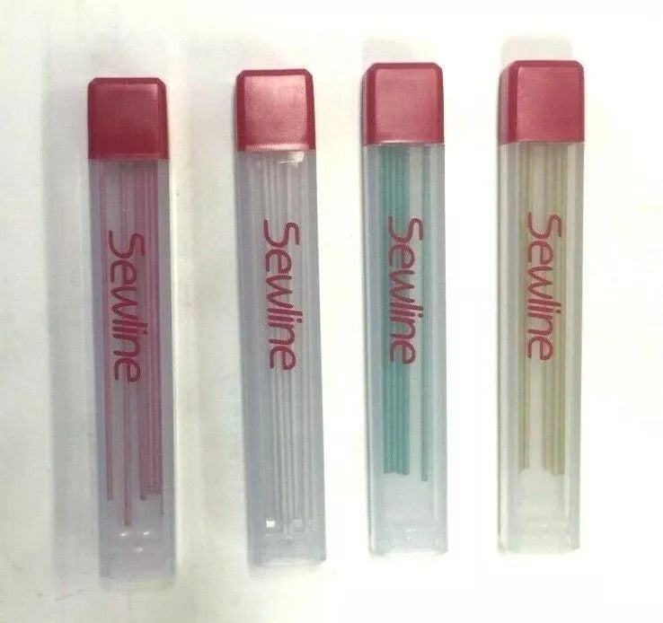 "Sewline" Fabric Pencil Lead Refill in 4 Colours - 6 Refills Per pack