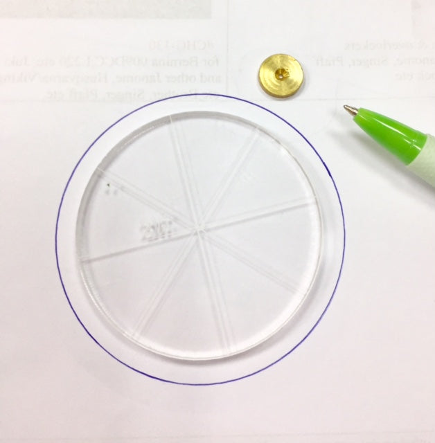 Quilters Brass Wheel  1/4"