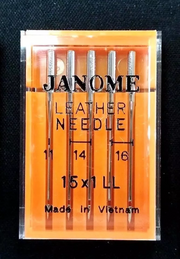 Genuine Janome Needle "Leather" Mixed Sizes 5/Pack