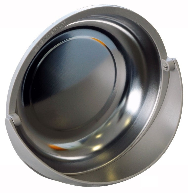 Magnetic Parts Tray with Pivoting Plastic Cowl  6" Round