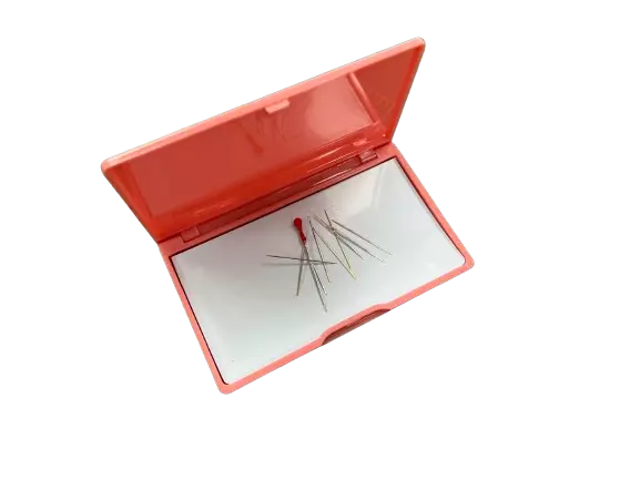 Magnetic Pin Holder/Storage/Pin Cushion/Box - Red, Blue, Green