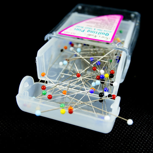 Glass Head Quilting Pins (Extra Fine)