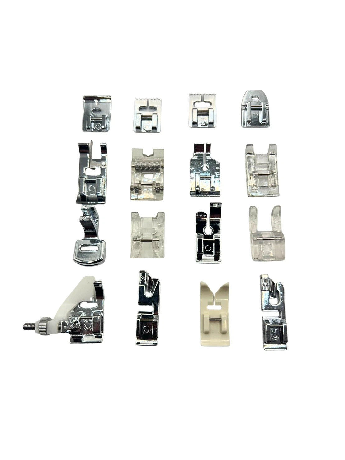 16-pc Presser Foot Set - Type "C" Fit Most Home Sewing Machine-Low Shank Singer, Janome, Brother, Baby Lock, Bernette, Juki, Toyota, Necchi, New Home, Kenmore, White, Riccar & Bernina (Copy)