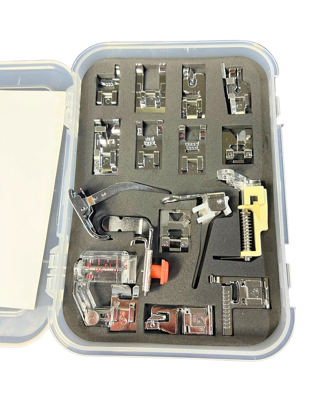 Genuine 16-pc Presser Foot Set Type "B" Fit Most Home Sewing Machine-Low Shank Singer, Janome, Brother, Baby Lock, Bernette, Juki, Toyota, Necchi, New Home, Kenmore, White, Riccar & Bernina