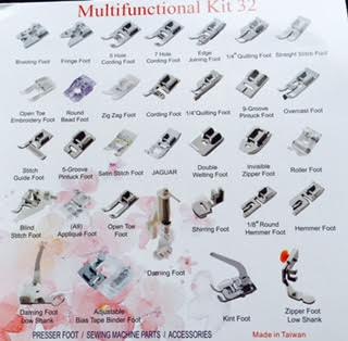 32-Pc Sew. Machine Foot Set  PF-032
