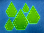 Acrylic Template "Jewel" for English Paper Piecing Fabric Cutting 1" - 3"