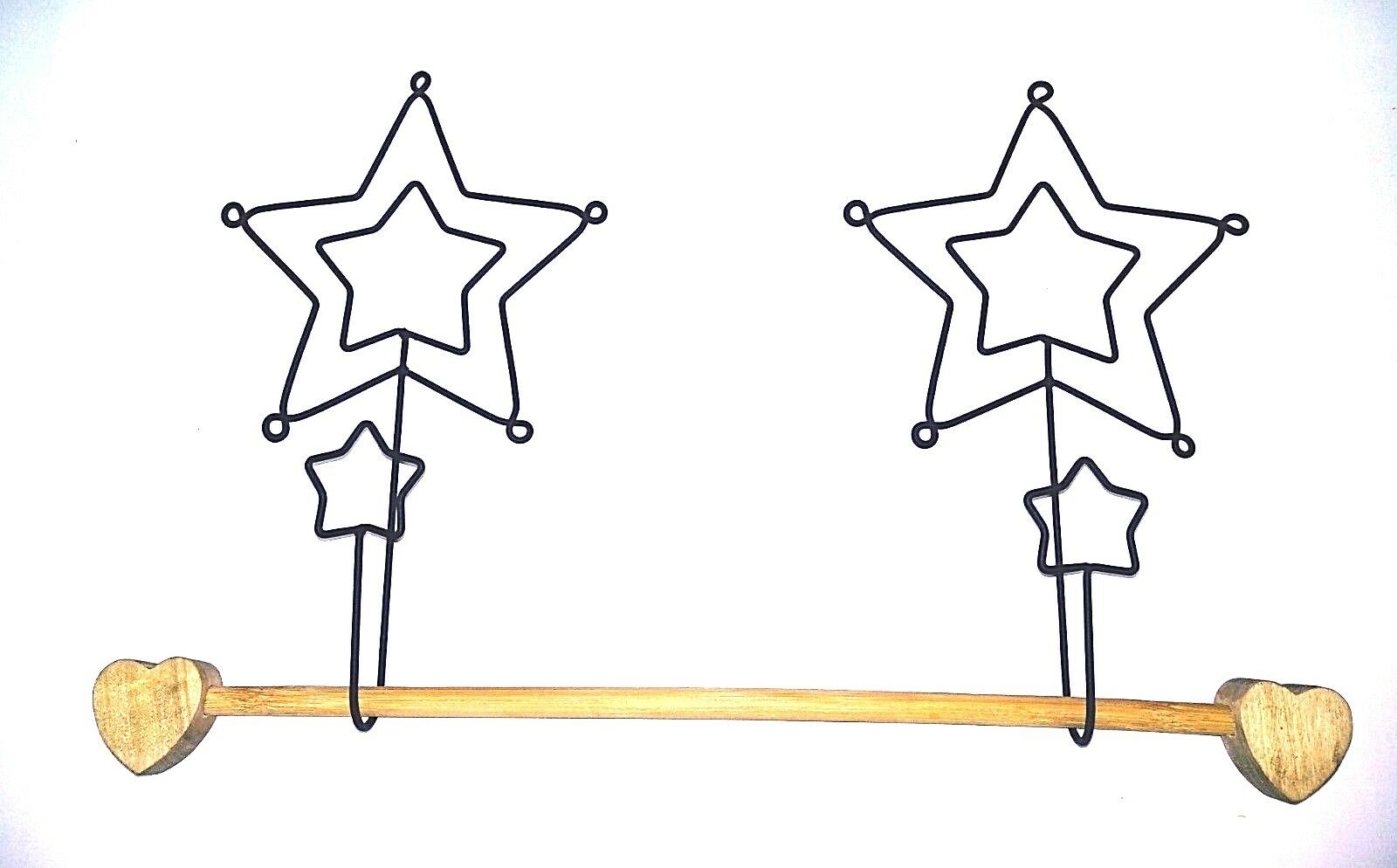 Wire Single Hook - "Stars" Shape Design