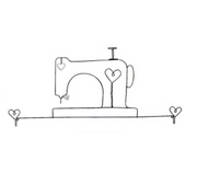 "Sewing Machine" Wire Quilt Hanger 22" with Hooks Craft Display Home Deco