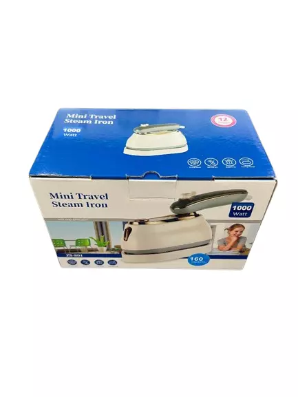 Portable Small Travel Iron 180 Rotatable Handheld Mini Steam Iron for Clothes