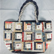 Blue Log Cabin Basket (Kit)