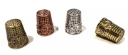 Retro Style Brass Floral Design Thimbles 4 Colors to Choose From