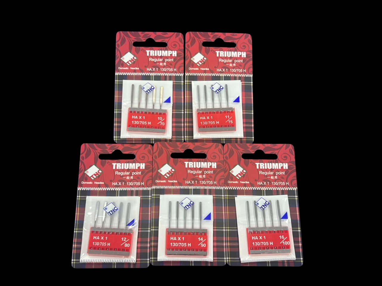 TNC "Ceramic Coated" Sewing Machine Needles Universal 130/705H (HAx1) 5/Pack
