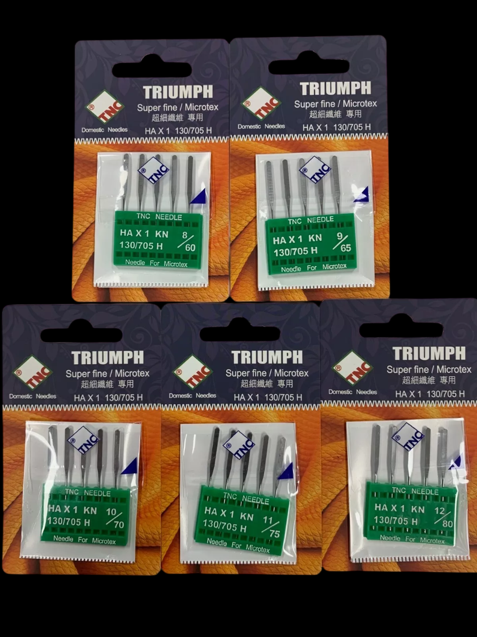 TNC Machine Needles HAx1 (Microtex/Super Fine) 5/pack