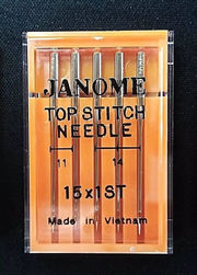 Genuine Janome Needle "Topstitch" Mixed Sizes 5/Pack