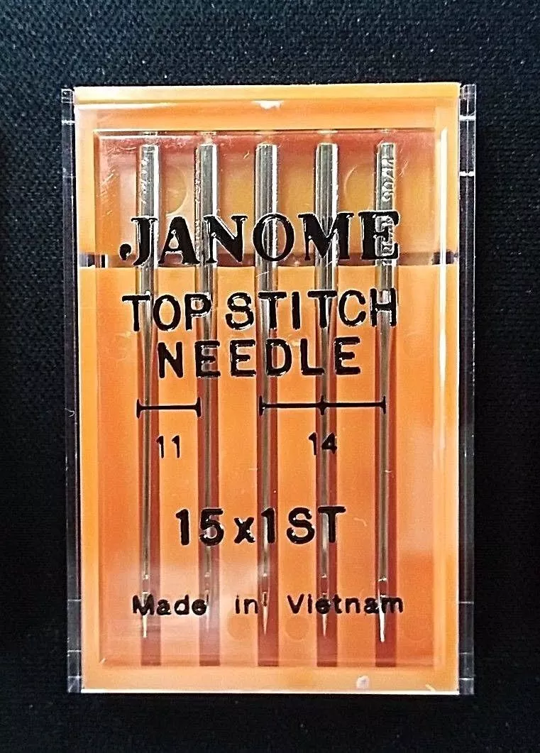 Genuine Janome Needle "Topstitch" Mixed Sizes 5/Pack