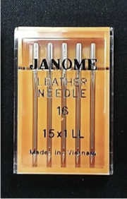 Genuine Janome Needle "Leather" Size: #16/100 5/Pack