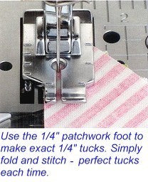 1/4" Patchwork Foot  (SA125)(XA3805021)(ESG-QF)
