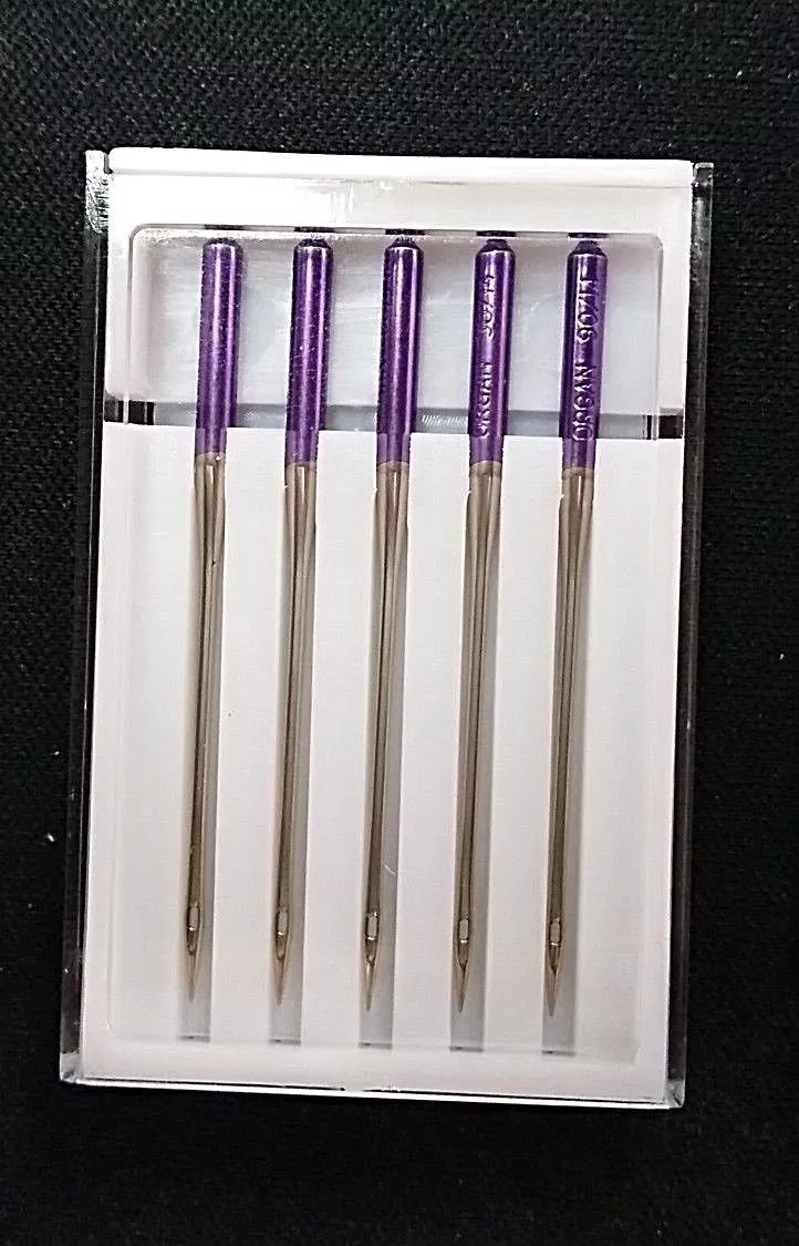Genuine Janome Needle "Purple Tip" Size: 14/90 5/Pack