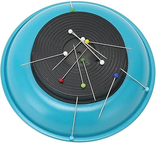 Professional Stainless Steel Magnetic Pin Holder Tray Bowl - Pink, Blue, Yellow