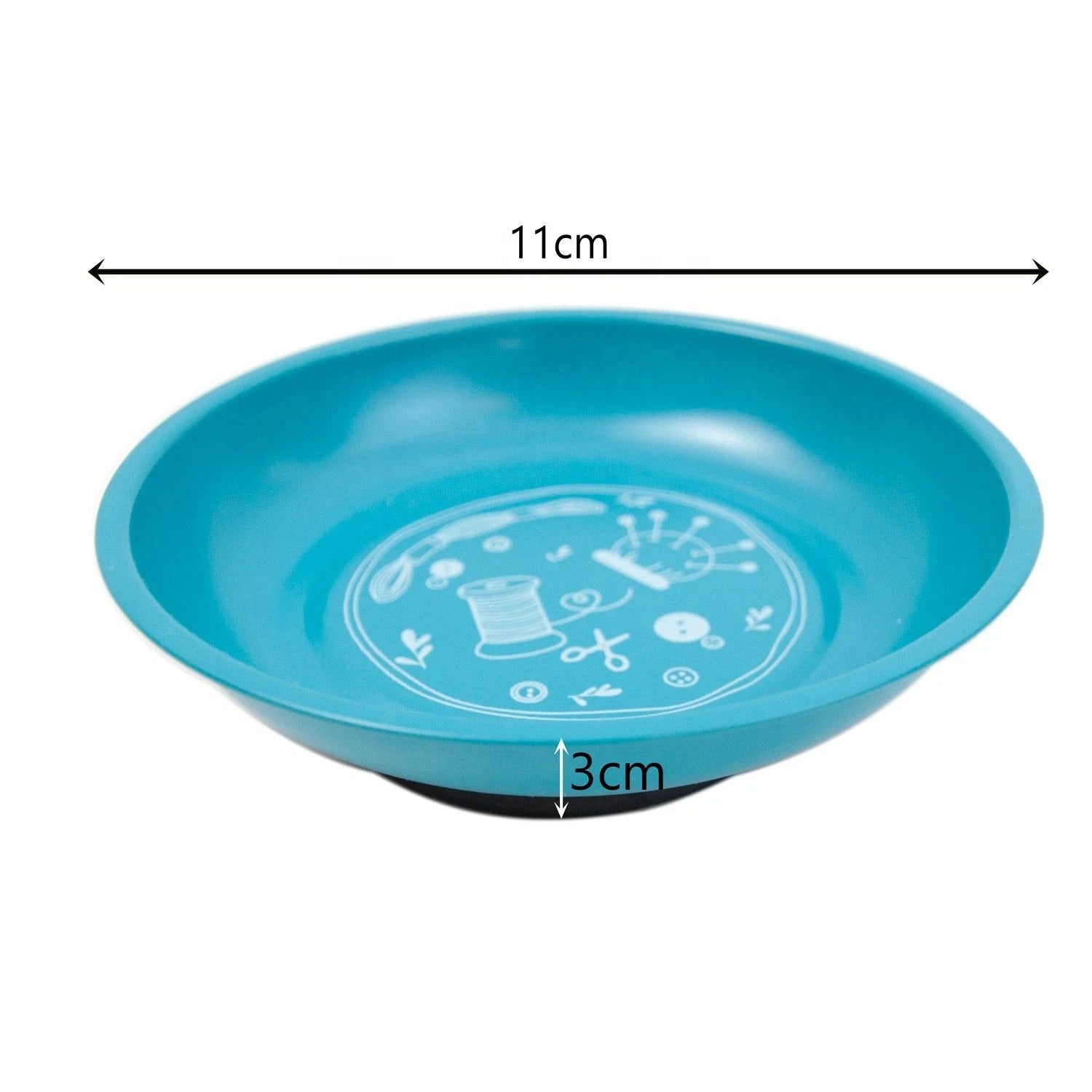 Professional Stainless Steel Magnetic Pin Holder Tray Bowl - Pink, Blue, Yellow