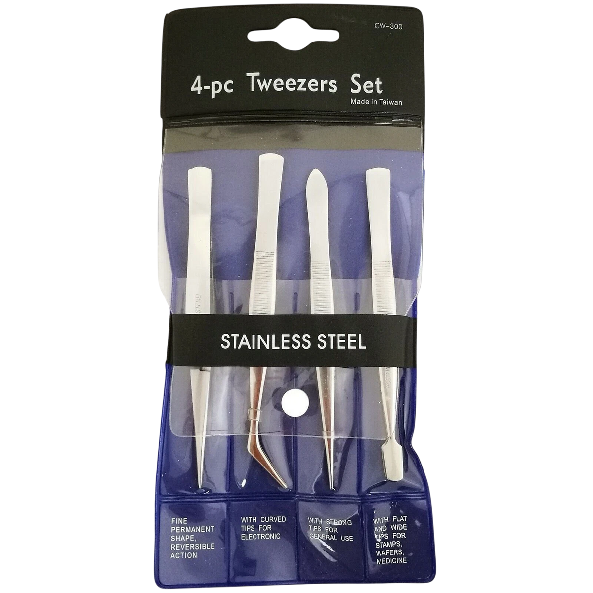 Superior Quality Stainless Tweezers Set Beading Jewellery Finding Craft Tools