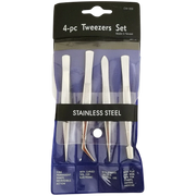 Superior Quality Stainless Tweezers Set Beading Jewellery Finding Craft Tools