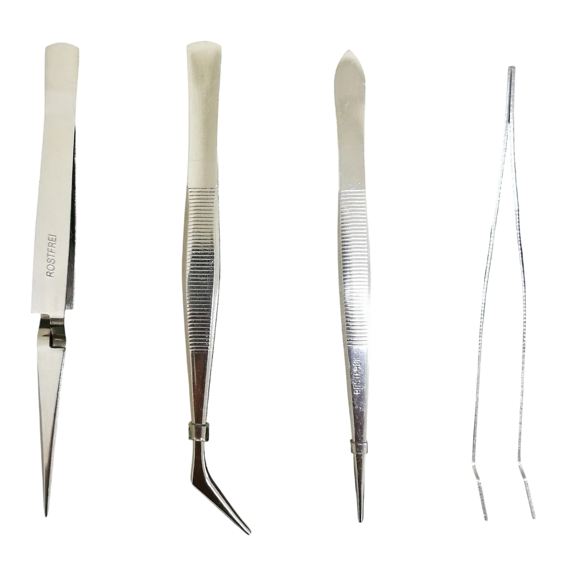 Superior Quality Stainless Tweezers Set Beading Jewellery Finding Craft Tools