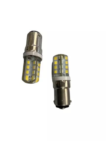 2X LED SMD Sewing Machine Bulbs (Globes) BA15D 3W 6000K Ultra-Bright 32SMD