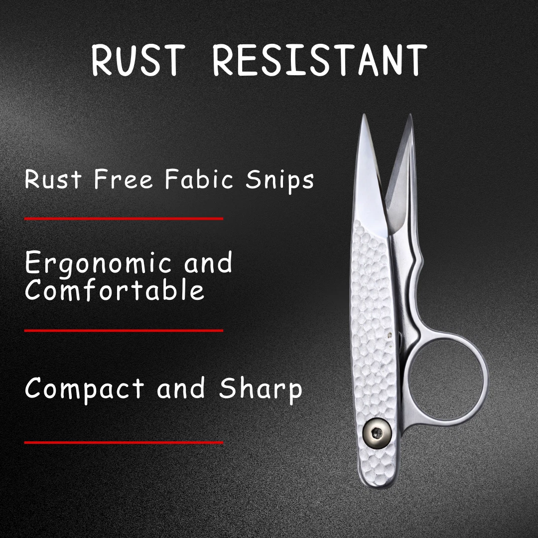 Rust Resistant Micro-crystalline Steel Fabric Thread Snips/Scissors