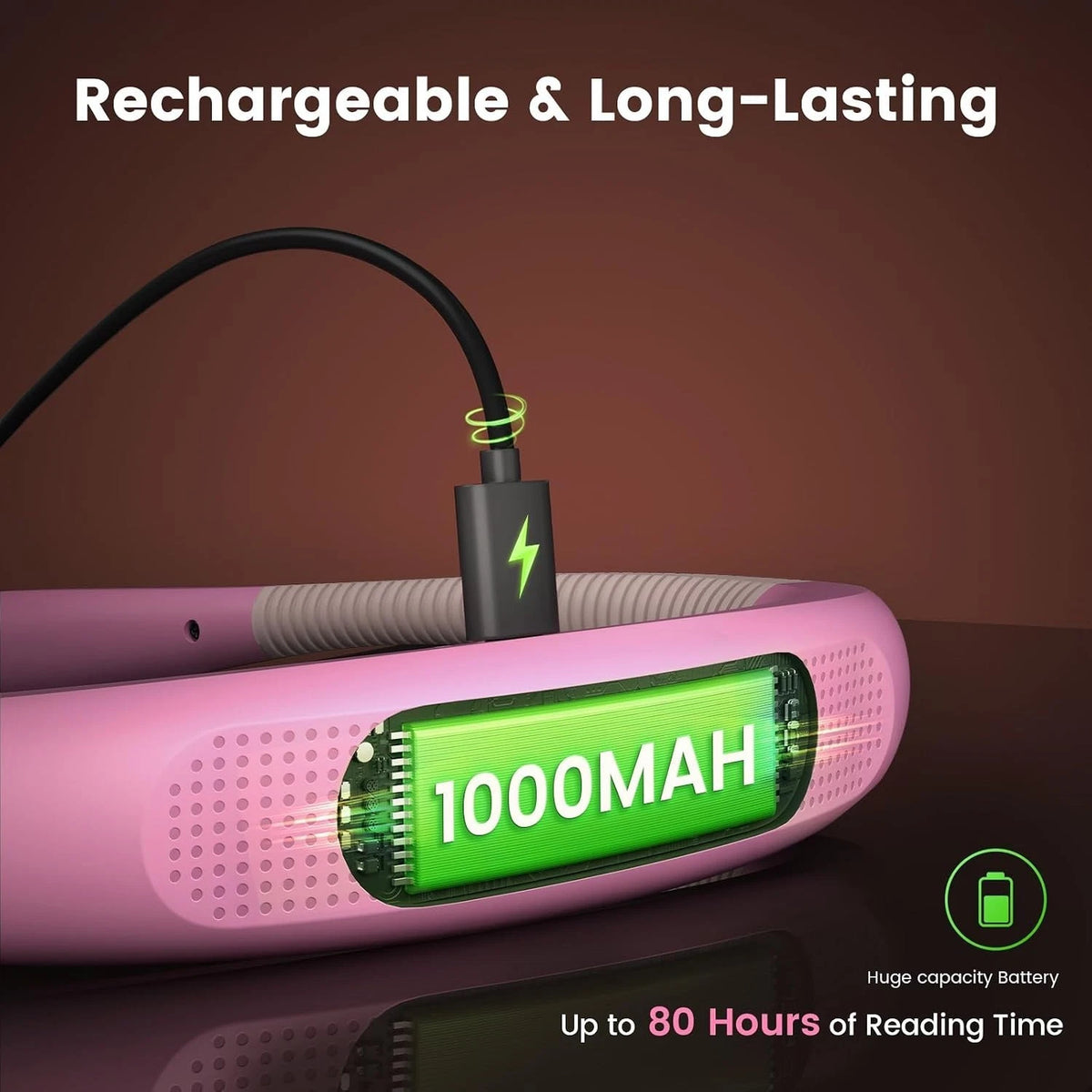 LED Neck Light 3 Light Color Adjustable for Reading, Craft, Knitting, Camping, Train Model
