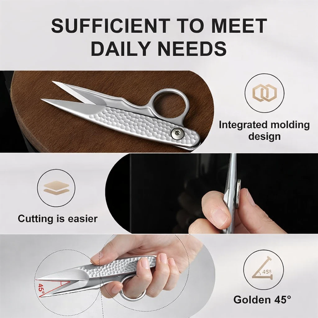 Rust Resistant Micro-crystalline Steel Fabric Thread Snips/Scissors