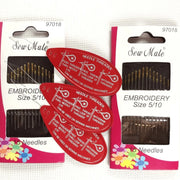 Hand Sewing Applique Embroidery Needles Size 5/10 30pcs plus Needle Threaders