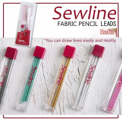 "Sewline" Fabric Pencil Lead Refill in 4 Colours - 6 Refills Per pack