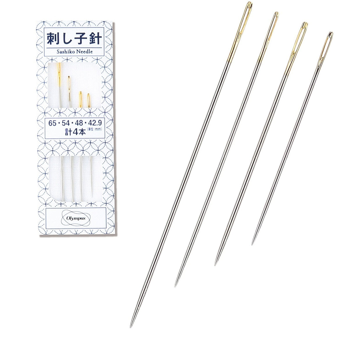 Olympus - Sashiko Needle 4 Different Sizes - 65・54・48・42.9mm