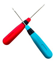 2X Non-slip Ergonomics Handle Awl(Hooked) for Leathers, Punching Tool