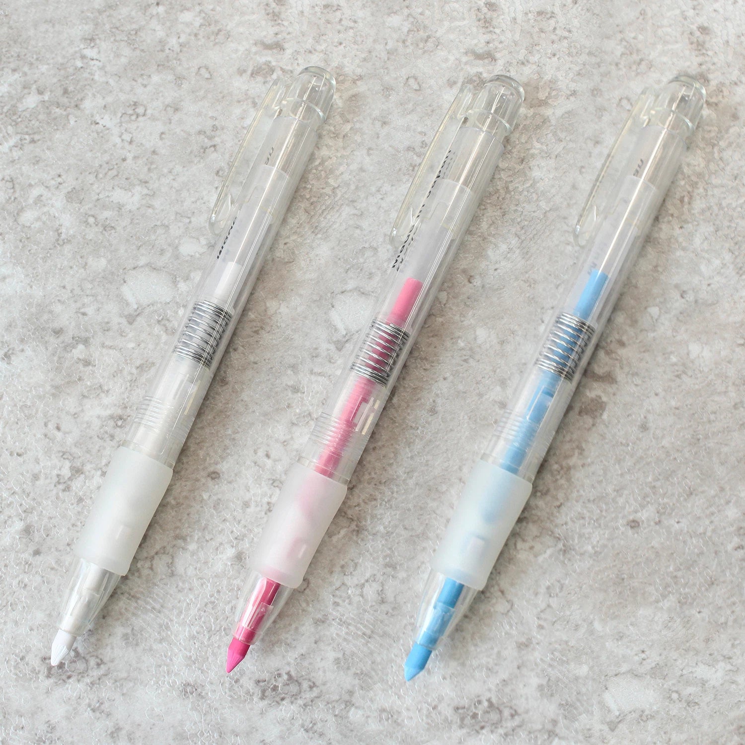 Water-Erasable Chalk Marking Pen with 5 Pcs refill - Red, White & Blue