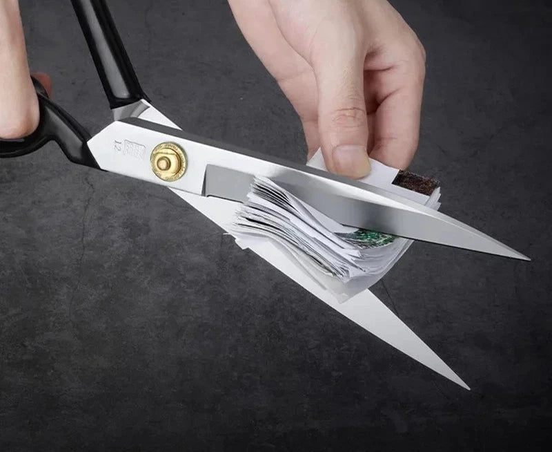 Left Handed 12" Premium Tailoring Scissors Stainless Steel - Heavy Duty Fabric