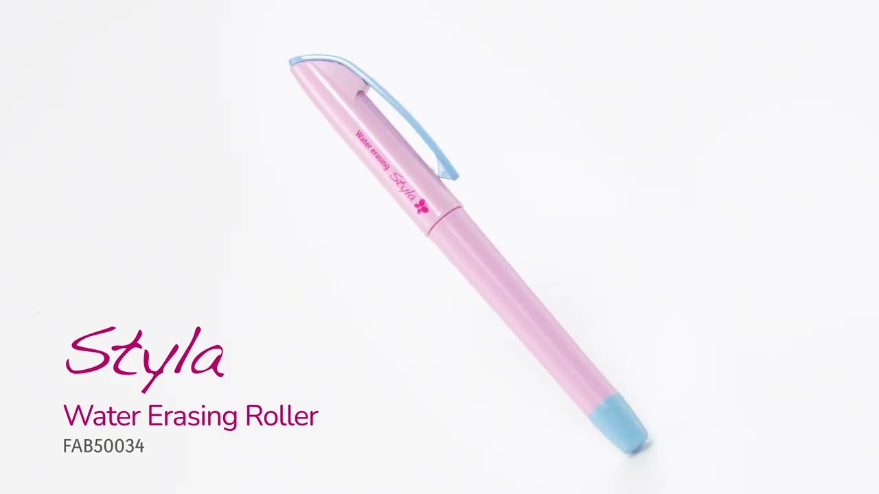 "Sewline" Styla Water Erasable Roller Ball Point Pen (Pale Blue Ink)