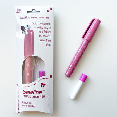 "Sewline" Fabric Glue Pen "Blue" with One Extra Glue Stick (Blue)