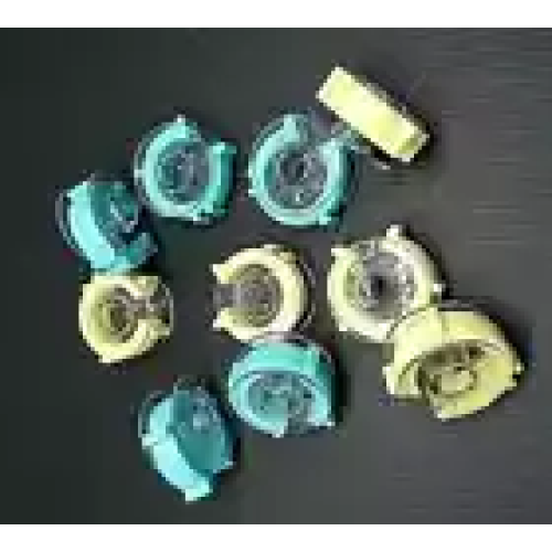 Bobbin Clips 30PC Blue & Yellow Mixed Colours in Plastic Container