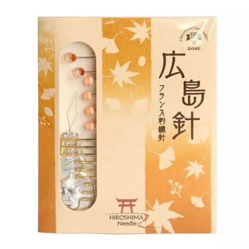 Hiroshima Sewing Needle Threnody Needle Set with Sandalwood Needle Case