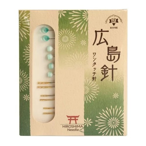 Hiroshima Sewing Needle One-touch Needle with Sandalwood Needle Case