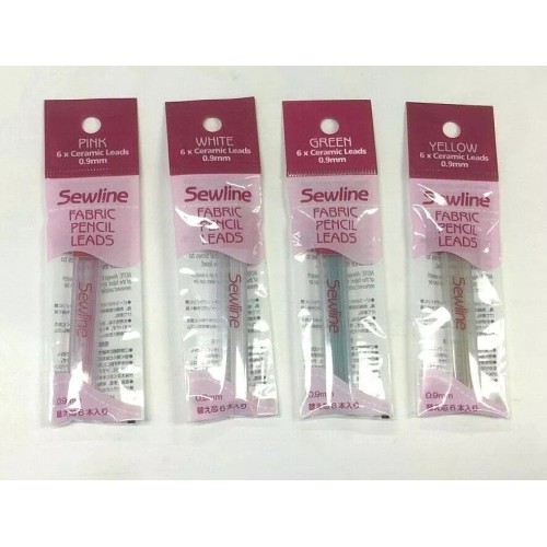 "Sewline" Fabric Pencil Lead Refill in 4 Colours - 6 Refills Per pack