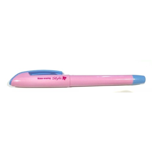 "Sewline" Styla Water Erasable Roller Ball Point Pen (Pale Blue Ink)