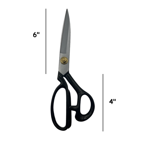Left Handed 10" Premium Tailoring Scissors Stainless Steel - Heavy Duty Fabric