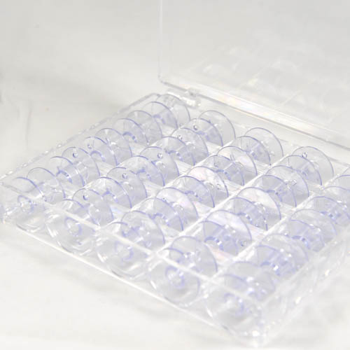 Plastic Bobbins 25 pcs in Plastic Box